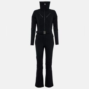 NWTs Bogner Malisha Soft Shell One-Piece Ski Suit. Black. Sz. 12